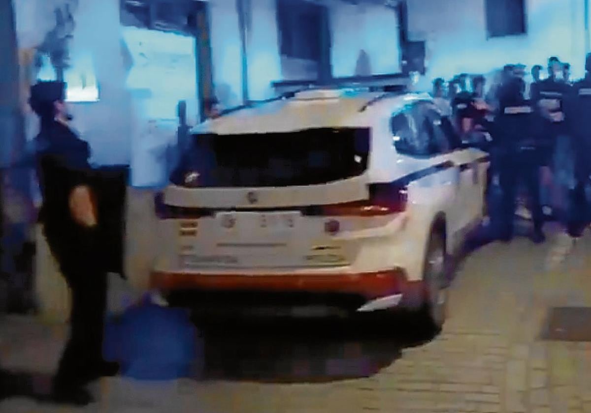 Imagen de los altercados de Azpeitia.