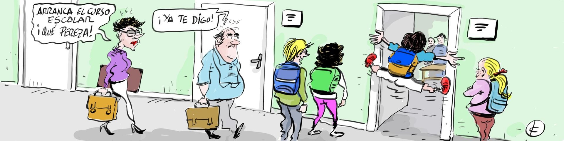 La viñeta de Cerrajería sobre el inicio del curso escolar