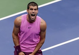 Alcaraz celebra el título