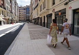Obras en la calle García Rivero.