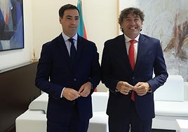 Imanol Pradales y Eneko Andueza se han reunido este lunes en Lehendakaritza.