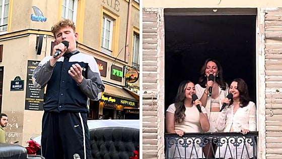 Una treintena de artistas homenajea a Queen en París con una emocionante flashmob
