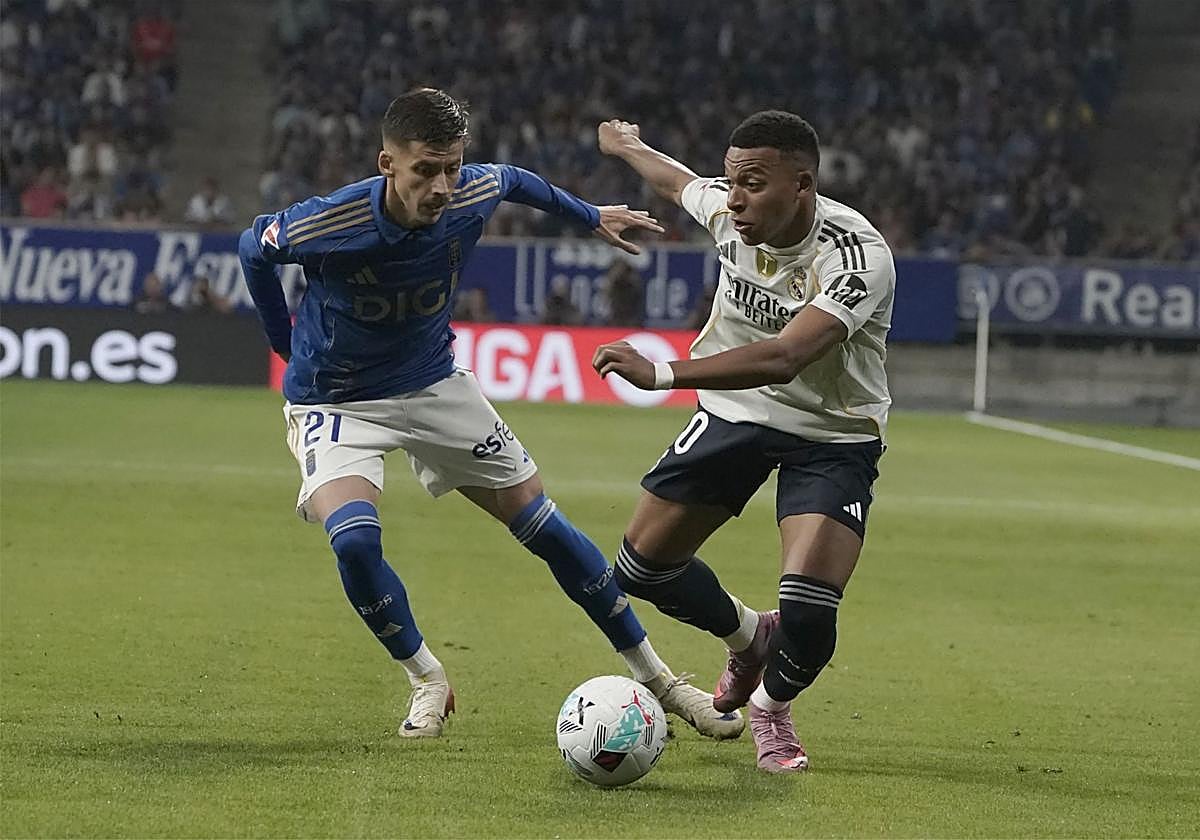 Detenido un hincha del Oviedo por insultos racistas a Mbappé en el Tartiere