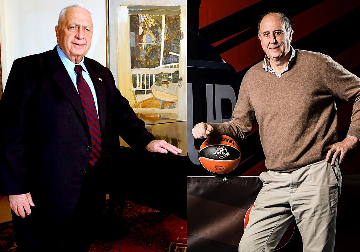 Ariel Sharon y Josean Querejeta.