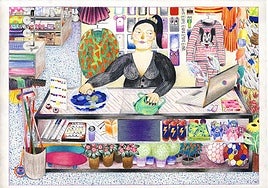 Una de las ilustraciones de la artista alemana