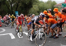 Otro final de etapa en el alambre para La Vuelta: vientos de 50 km/h en el Morredero