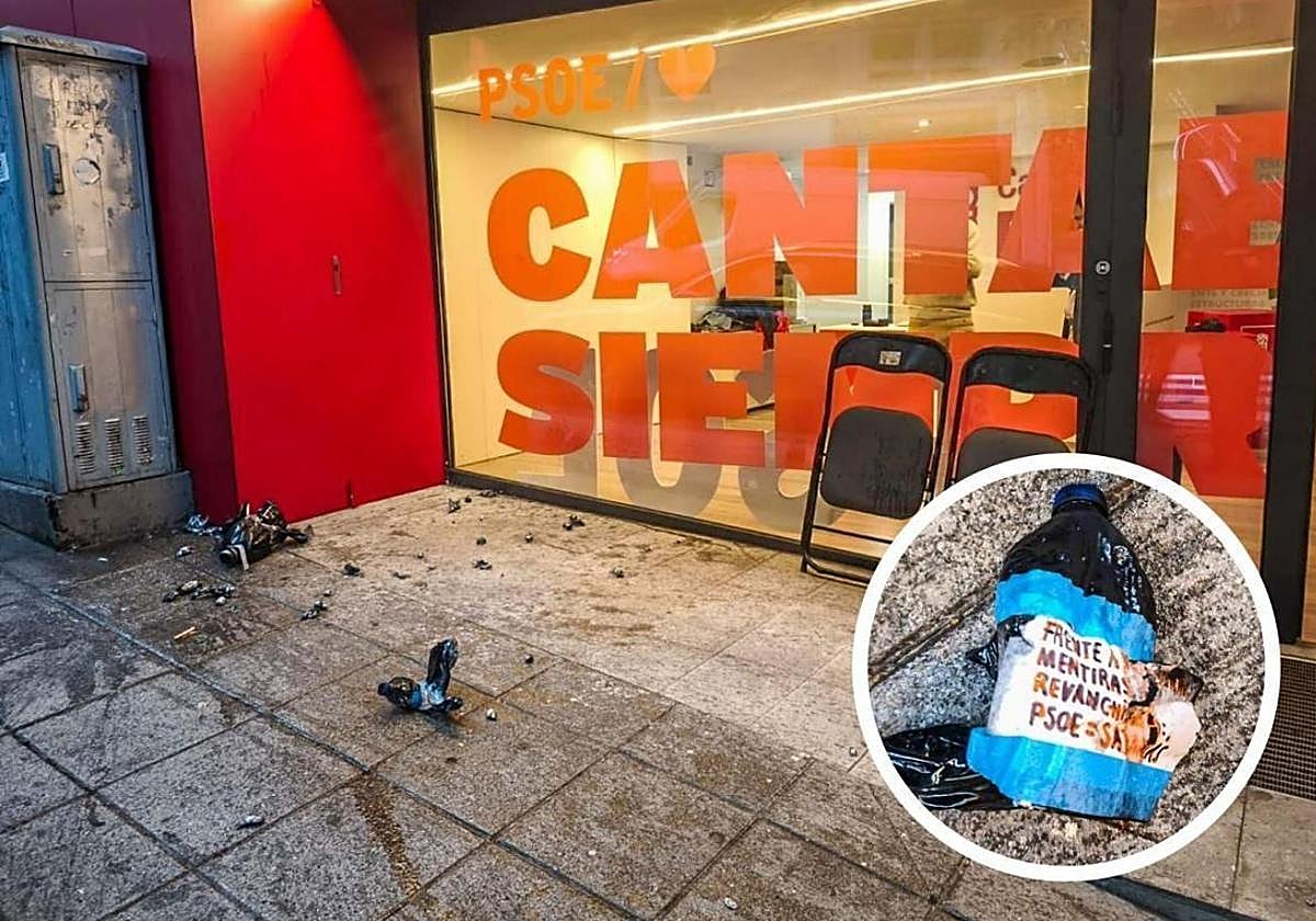 Detenido el hijo de la alcaldesa del PP de Santa Cruz de Bezana por el ataque a la sede del PSOE cántabro en abril