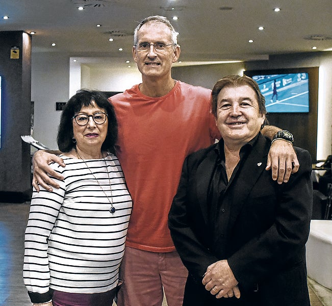 Marijo Villanueva, Asier Sanz e Iñaki Basabe.