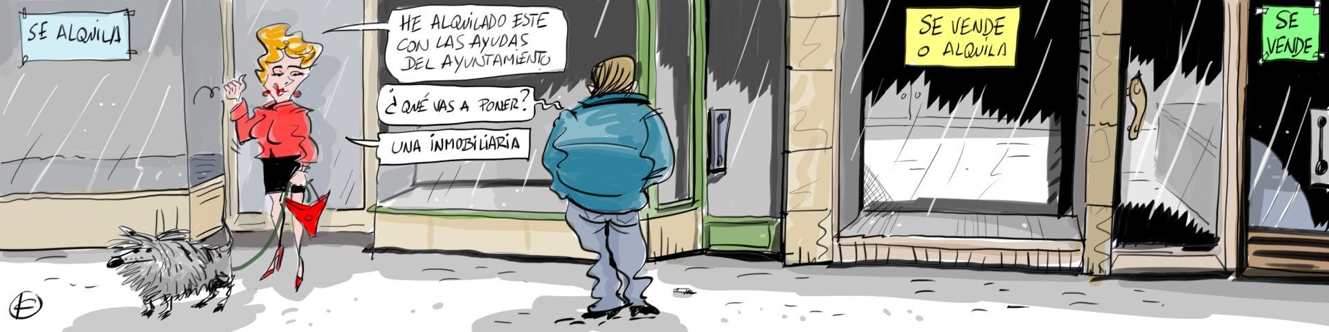 La viñeta de Cerrajería sobre las ayudas para el alquiler a nuevos negocios de Vitoria
