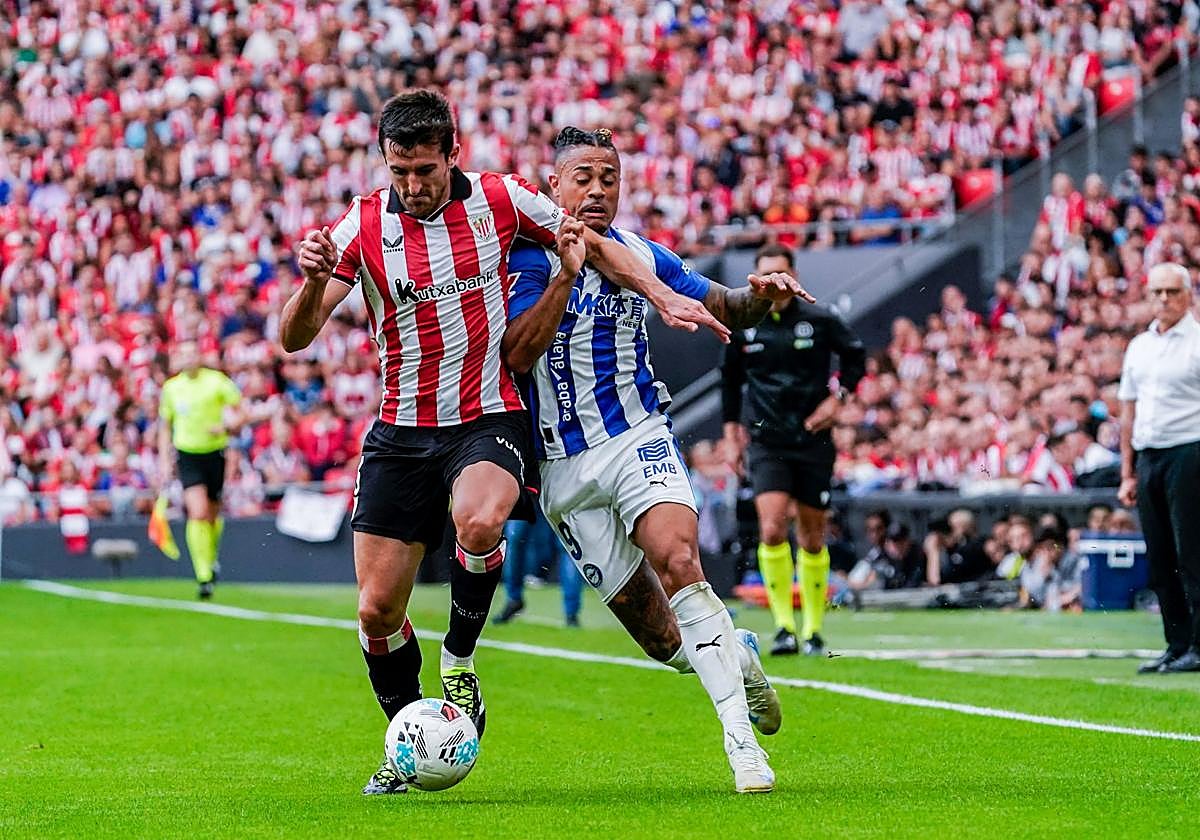 Las mejores imágenes del derbi entre Athletic y Alavés