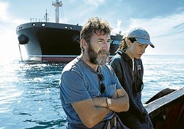 Antonio de la Torre y Bárbara Lennie son hermanos y buzos industriales en 'Los tigres', película a concurso de Alberto Rodríguez.