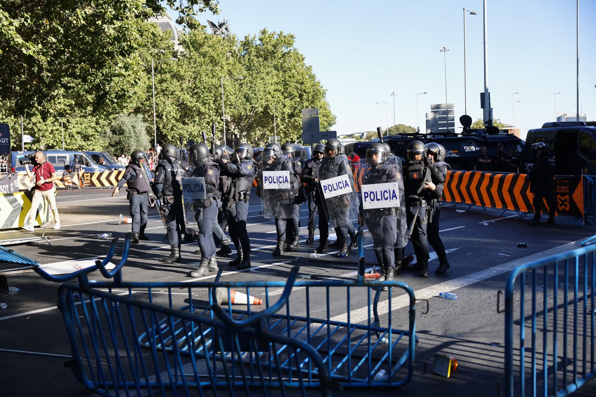 Los disturbios que han obligado a suspender la última etapa de La Vuelta