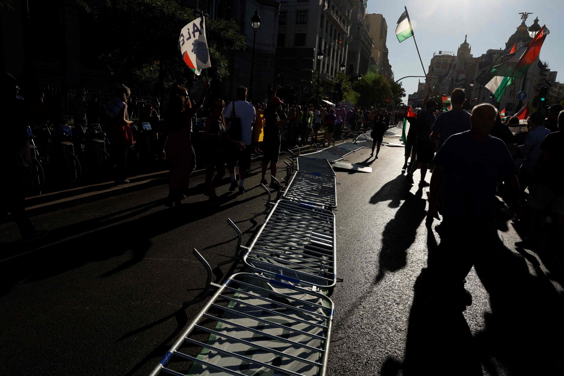 Los disturbios que han obligado a suspender la última etapa de La Vuelta