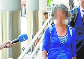 La enfermera encausada, en una anterior visita a los juzgados.