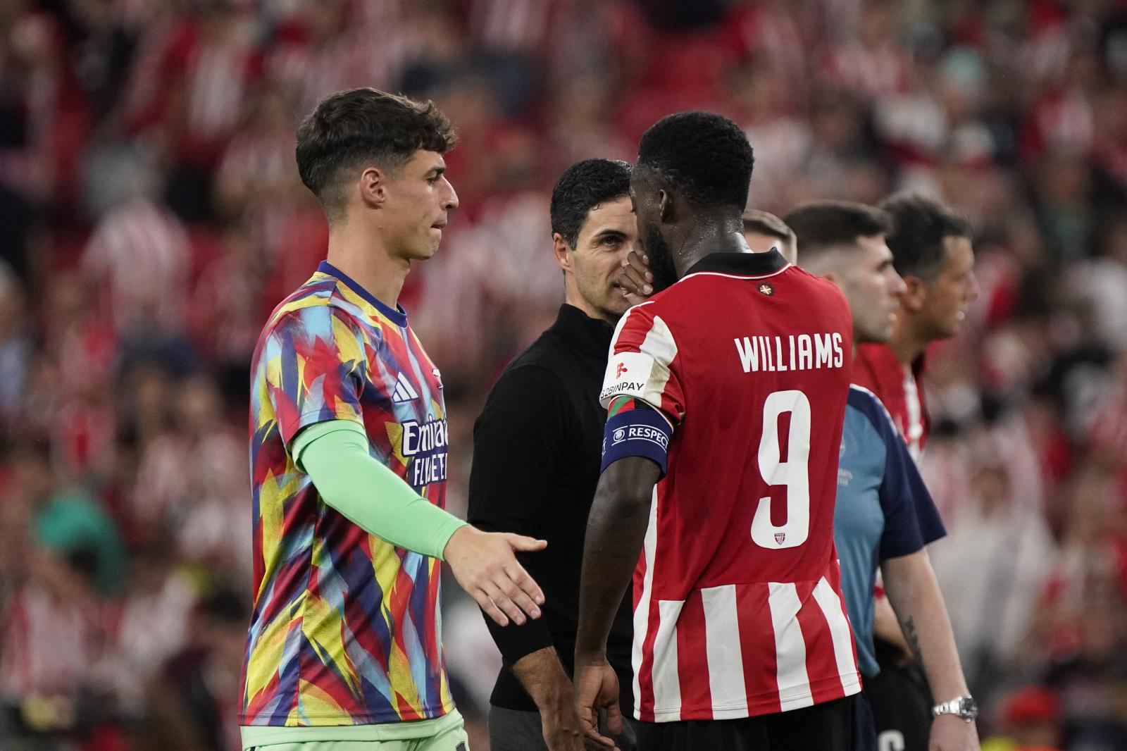 Arteta se deshace en elogios a San Mamés: «Uno de los mejores campos en los que he jugado»