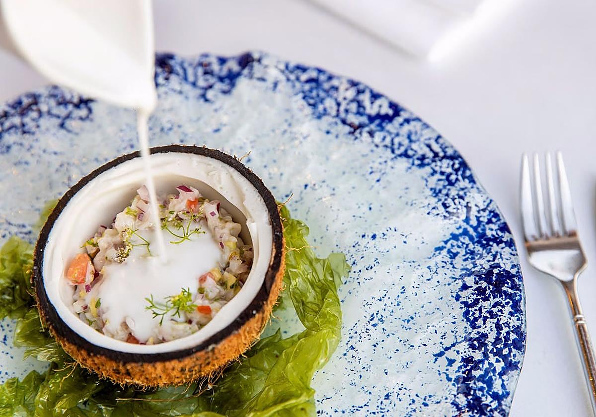 Uno de los plasto de La Terrasse.