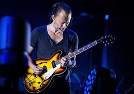 Thom Yorke del grupo Radiohead.