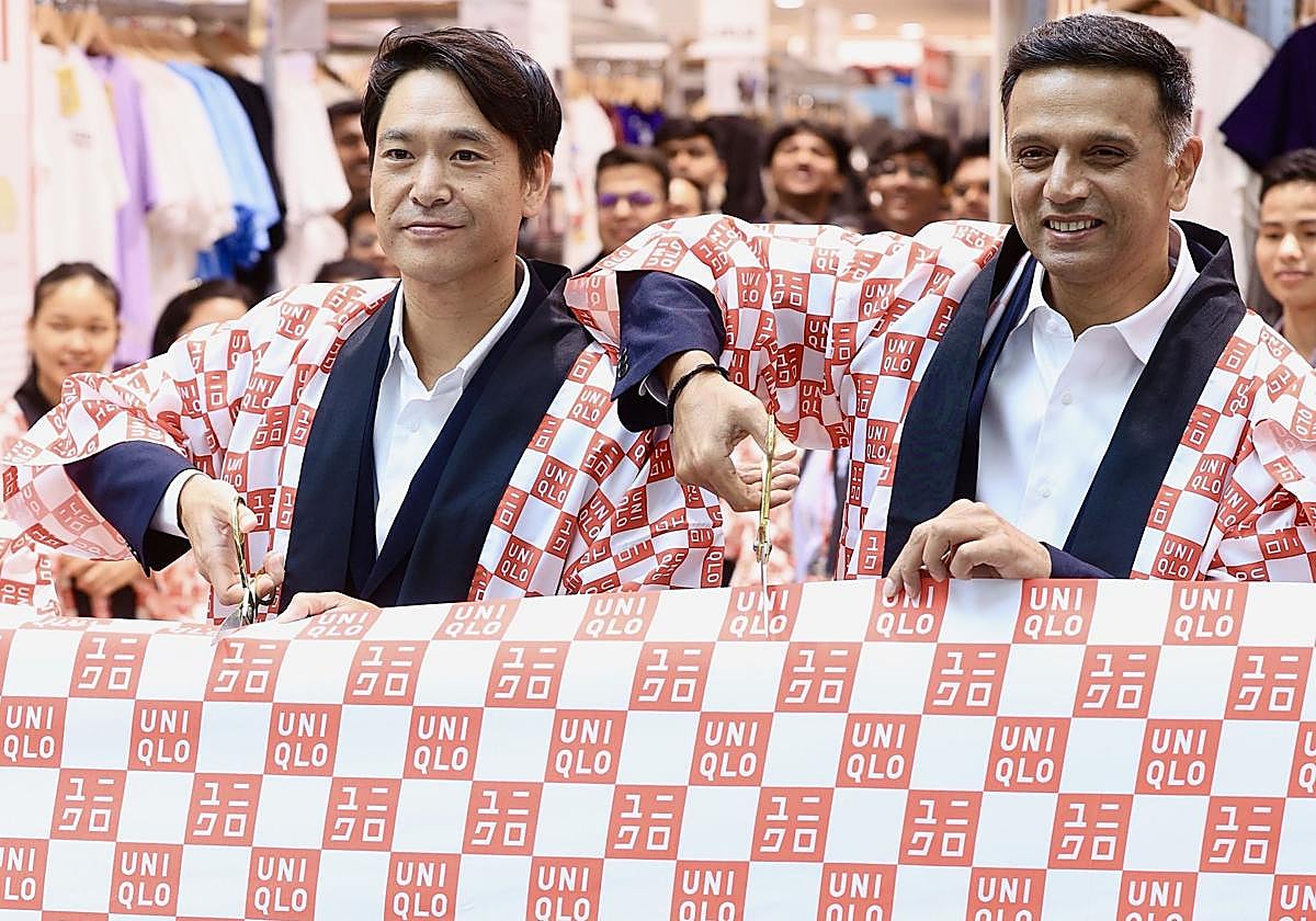 Lanzamiento de la tienda de ropa Uniqlo en Bangalore.