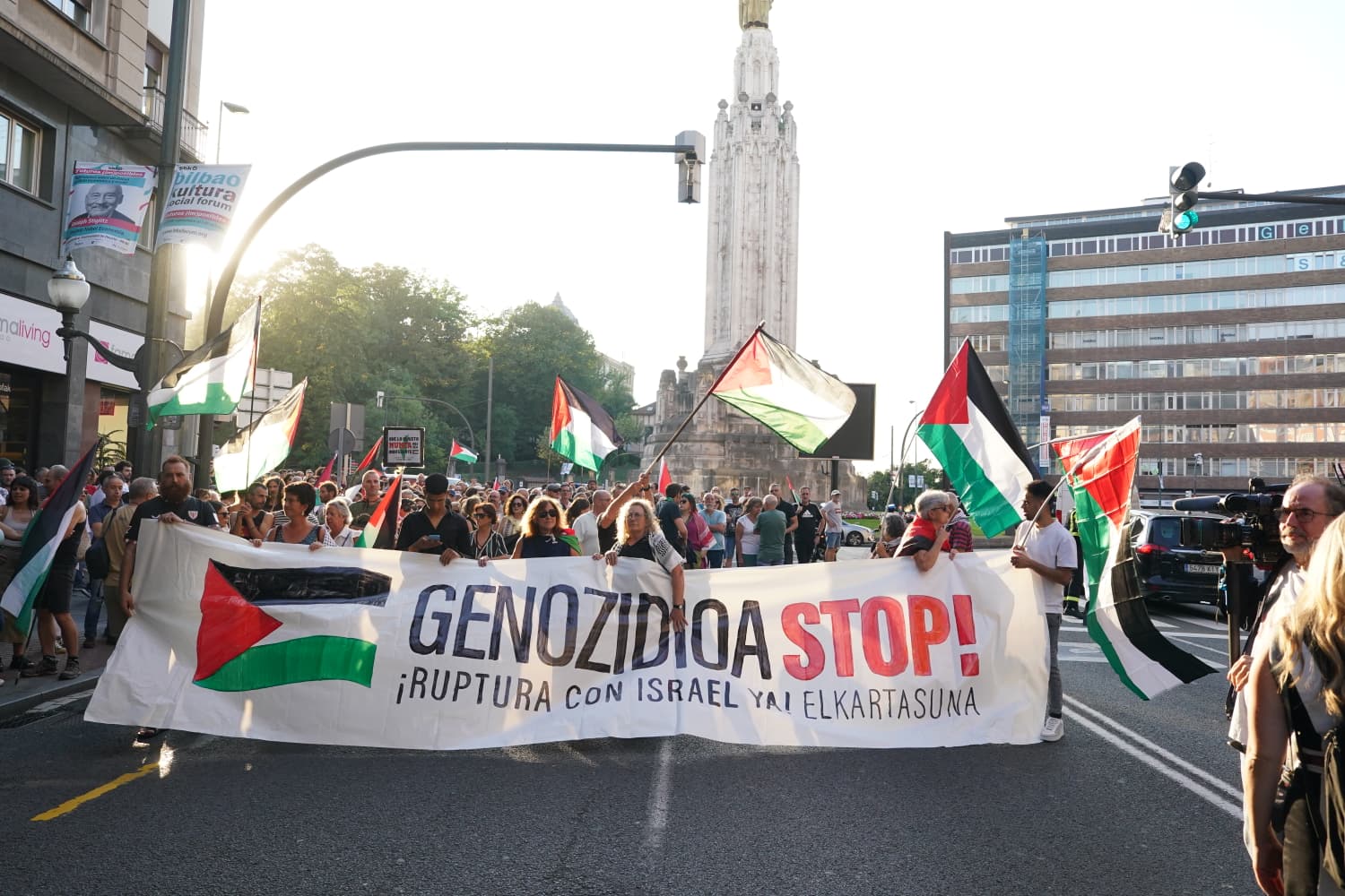 La manifestación contra el genocidio en Gaza, en imágenes