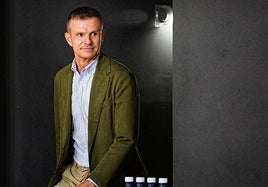 Jon Uriarte, en la sala de prensa de San Mamés.