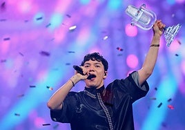 Johannes Pietsch, de 24 años, conocido como JJ, tras ganar Eurovisión el pasado mes de mayo.