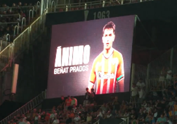 El detalle en euskera del Valencia con el lesionado Prados: «Zorte on»