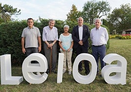 Eneko Arruebarrena, Iñaki San Juan, María Ángeles Eguren, Iban Rodríguez y Karmelo Sainz de la Maza.