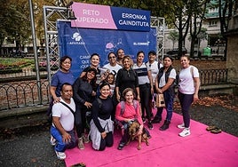 Todos los participantes tocaron la campana solidaria al finalizar el recorrido.