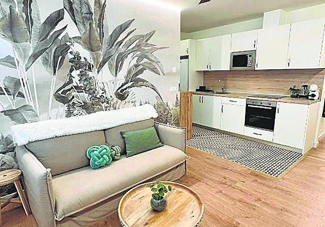Interior de uno de los apartamentos turísticos en oferta.