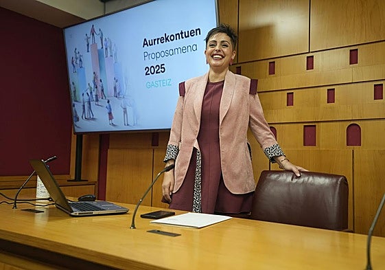 Vitero durante la presentación el pasado año de su propuesta presupuestaria.