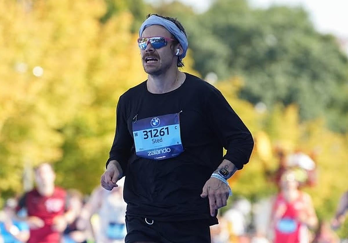 Styles llegando a la meta el pasado domingo.