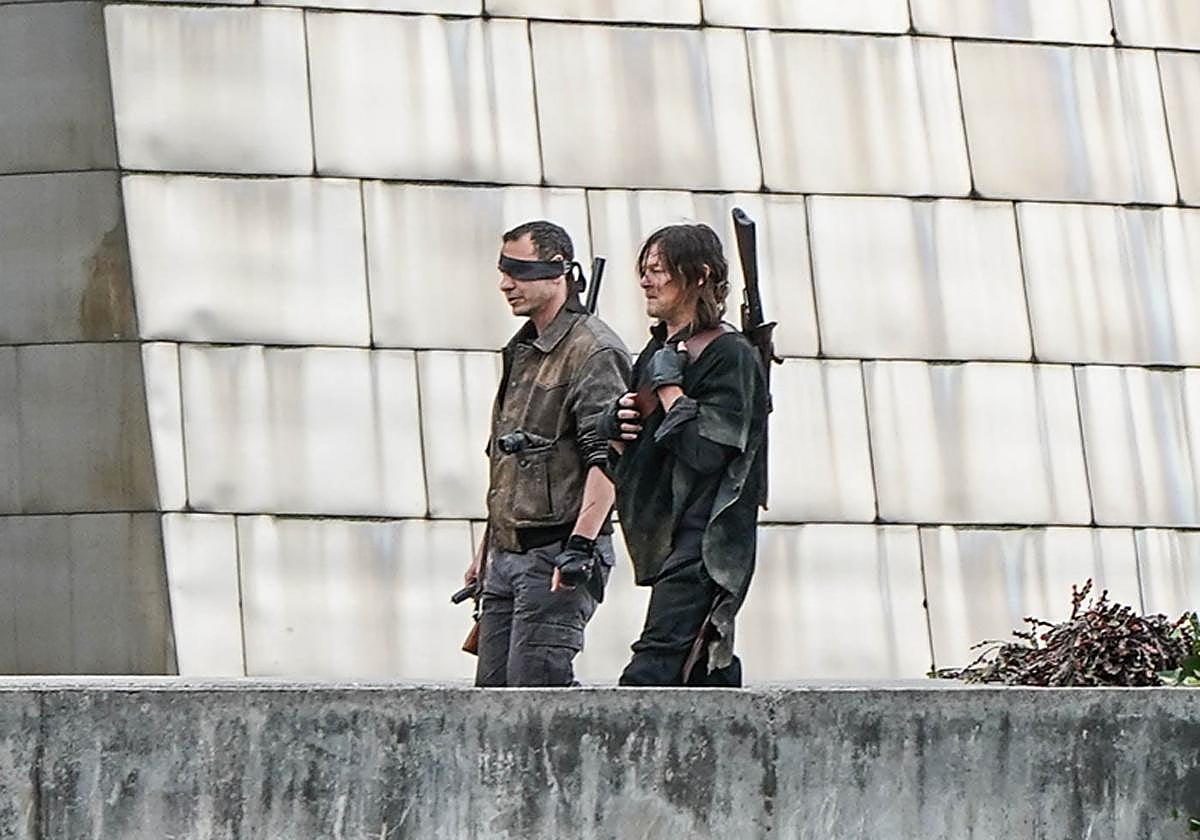 Fotografías: La secuela de &#039;The Walking Dead&#039; rueda en el Guggenheim