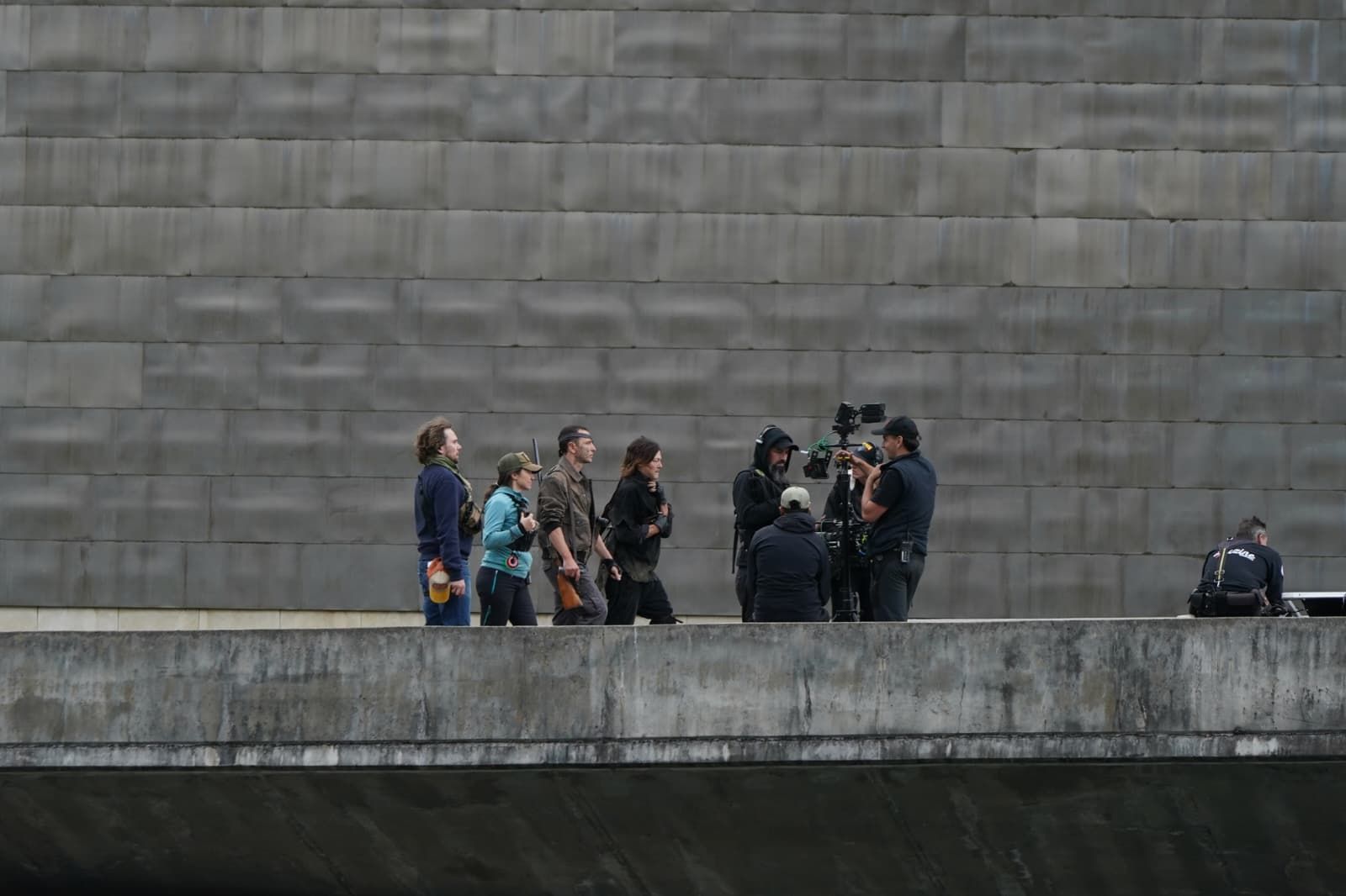 Fotografías: La secuela de &#039;The Walking Dead&#039; rueda en el Guggenheim