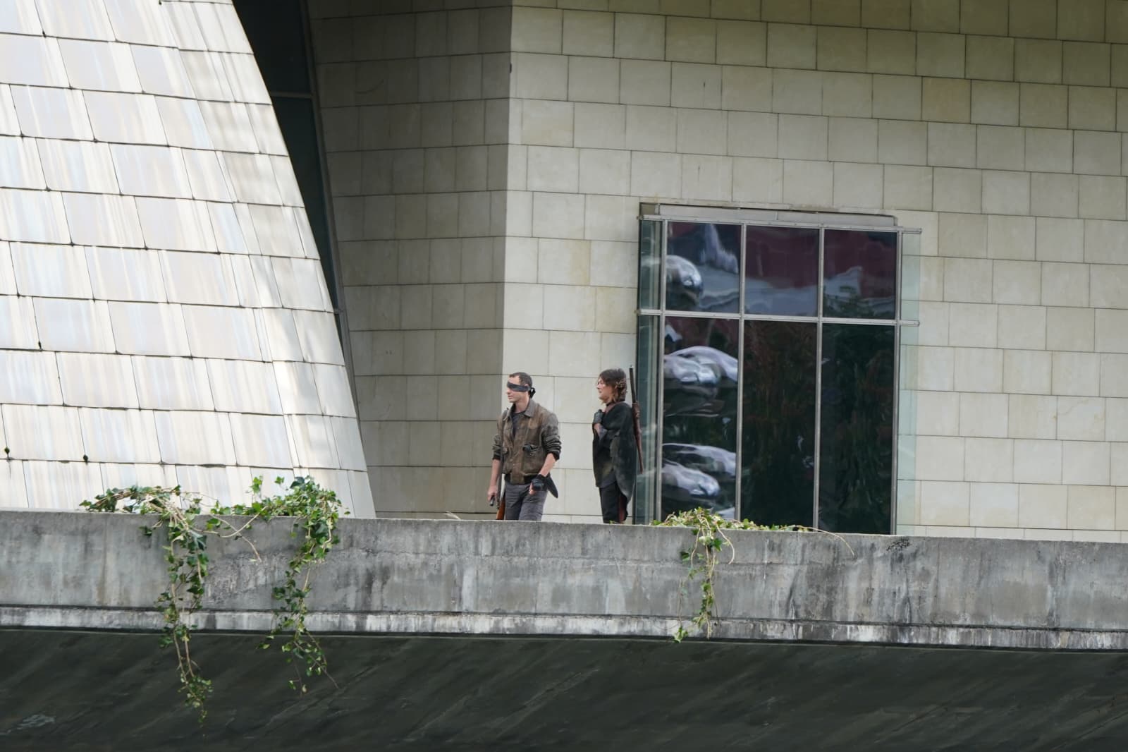 Fotografías: La secuela de &#039;The Walking Dead&#039; rueda en el Guggenheim