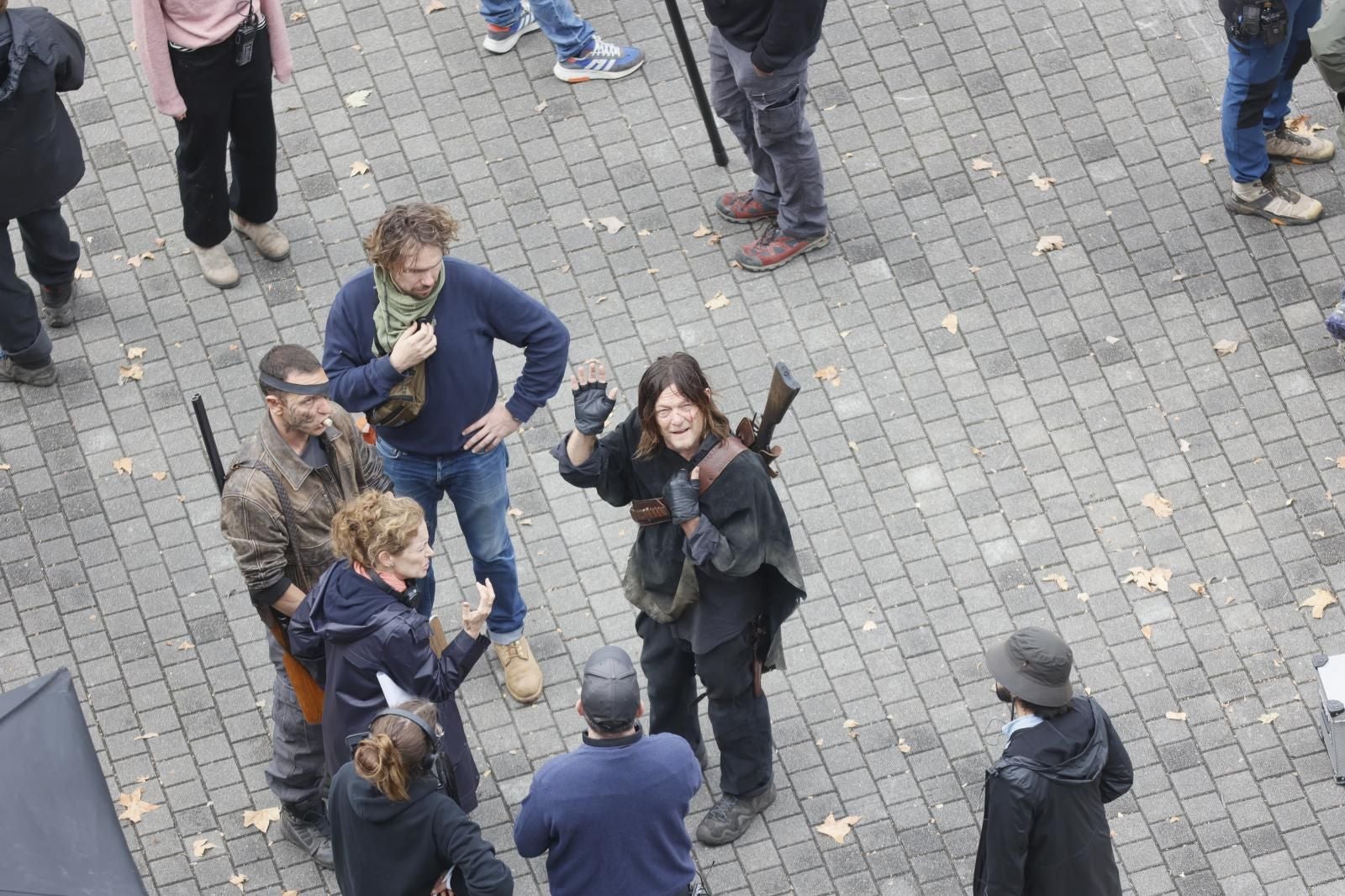 Fotografías: La secuela de &#039;The Walking Dead&#039; rueda en el Guggenheim