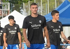 Maras, durante la pretemporada con el Alavés.