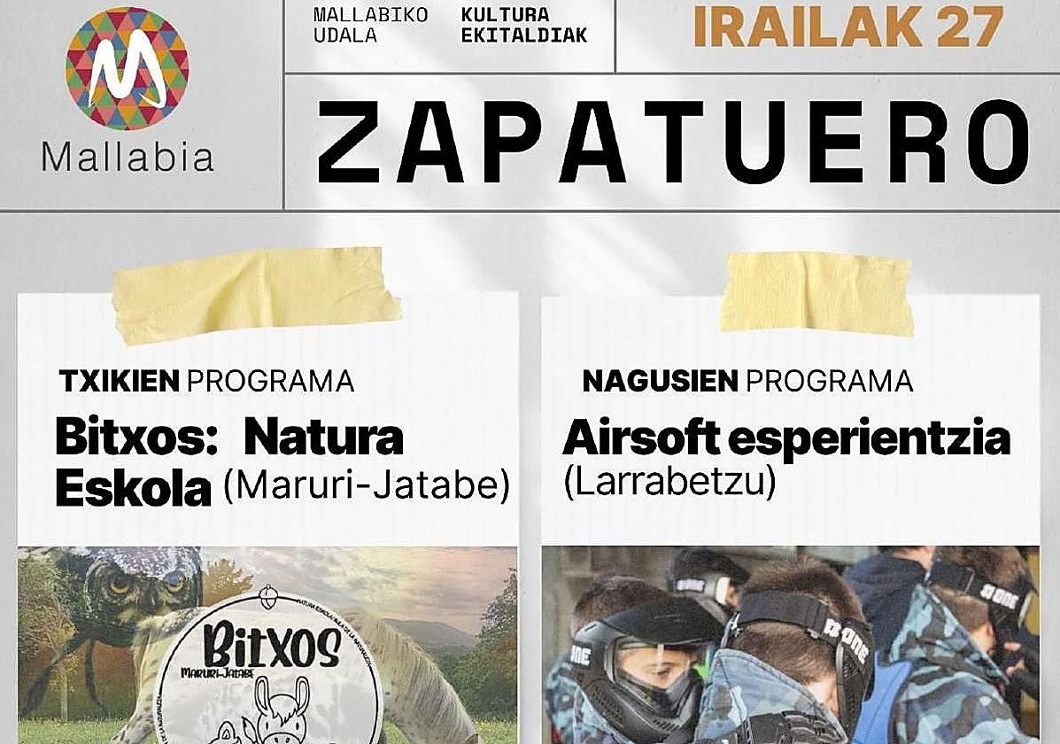 Ambas salidas partirán desde 'El Petril', el aparcamiento situado frente al Consistorio, a las 15.45 horas.