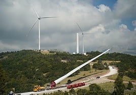 Iberdrola usará una tecnología especial para transportar las palas hasta las ubicaciones de los molinos.