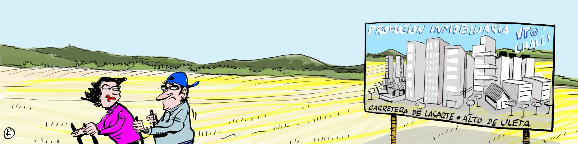 La viñeta de Cerrajería sobre los terrenos de Uleta