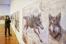 Una muestra de las infografías de Fernando G. Baptista expuestas en Bilbao.