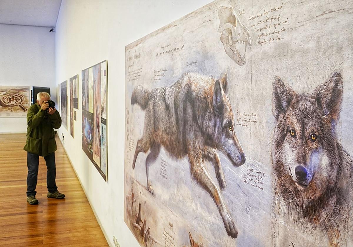 Una muestra de las infografías de Fernando G. Baptista expuestas en Bilbao.