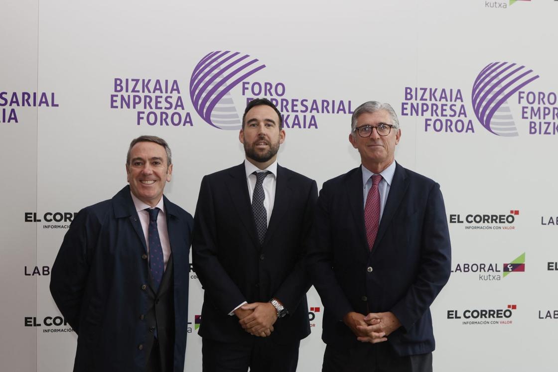 Gabriel Torre, Asier Tellería e Igor del Busto.