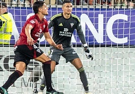 El meta, en el último compromiso ante el Andorra.