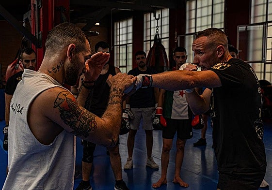 Flavius Chiaburu y Sergio Sánchez realizan un entrenamiento en el gimnasio K2.