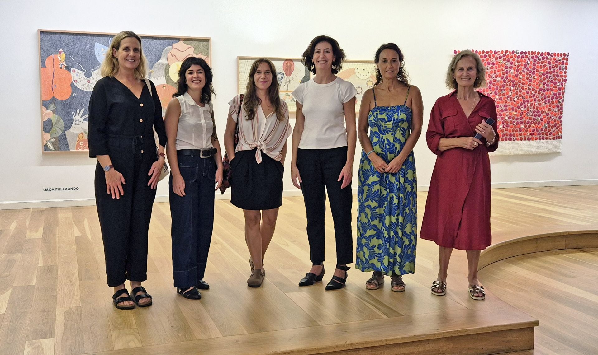 Veva Linaza, Madalen Pinuaga, Usoa Fullaondo, Silvia Olabarria, Iratxe Larrea y Carmen Olabarri.