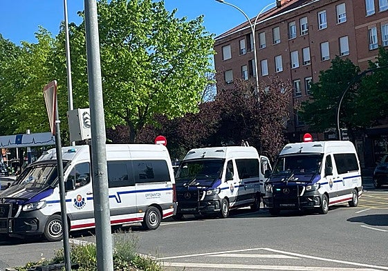 Dispositivo de la Ertzaintza en Vitoria.