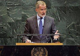 Felipe VI, en su discurso ante ante la Asamblea General de la ONU.
