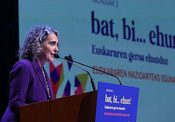 La vicelehendakari Ibone Bengoetxea.