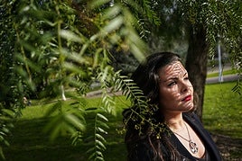 Naroa Intxausti, en el parque de Doña Casilda.