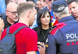Sílvia Orriols, líder de Aliança Catalana, durante la manifestación independentista de la Diada, el pasado día 11 en Barcelona